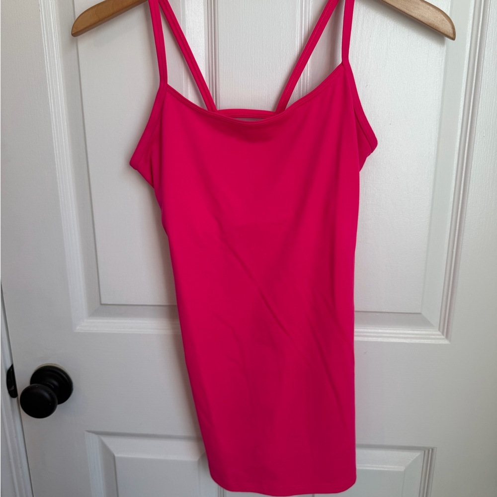 Victoria's Secret Hot Pink Shelf Bra Athletic Tank Top Small